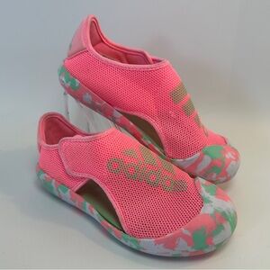 Adidas Water Shoes Girls 12K Pink White Teal Mint‎ Camo